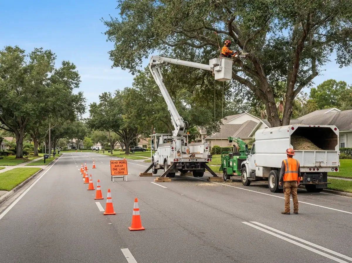 Roadside removal with lane control