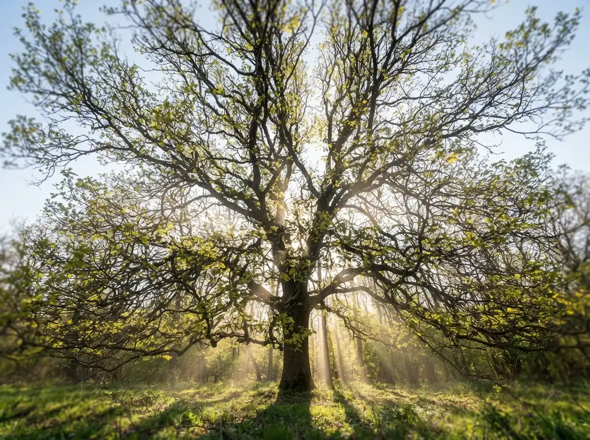 Canopy thinned for light and airflow